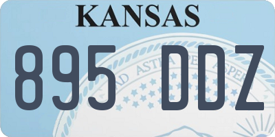 KS license plate 895DDZ