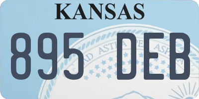 KS license plate 895DEB