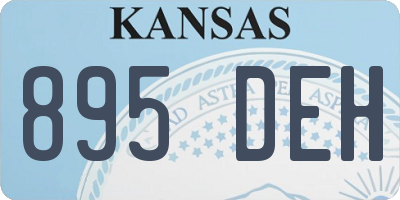 KS license plate 895DEH