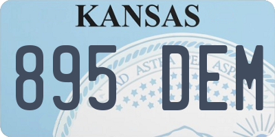KS license plate 895DEM