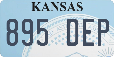 KS license plate 895DEP