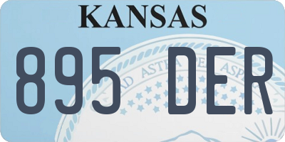KS license plate 895DER