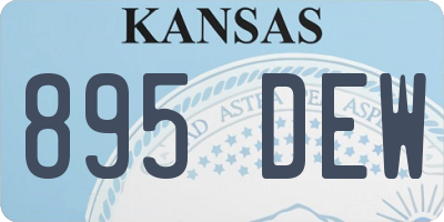 KS license plate 895DEW
