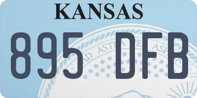 KS license plate 895DFB