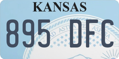 KS license plate 895DFC