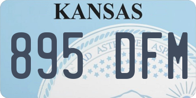 KS license plate 895DFM