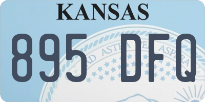 KS license plate 895DFQ