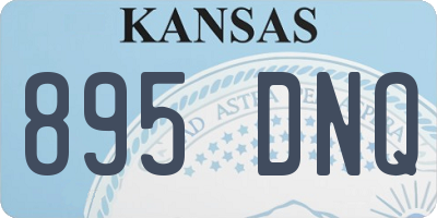 KS license plate 895DNQ