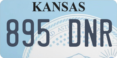 KS license plate 895DNR
