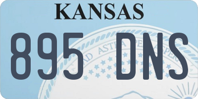 KS license plate 895DNS