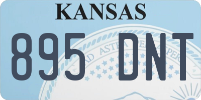 KS license plate 895DNT