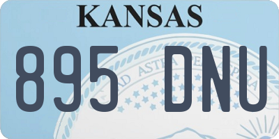KS license plate 895DNU