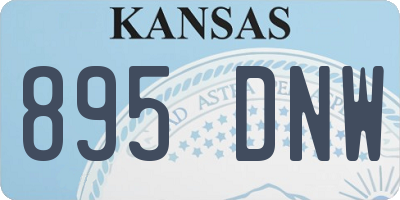 KS license plate 895DNW