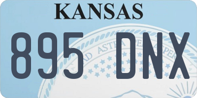 KS license plate 895DNX