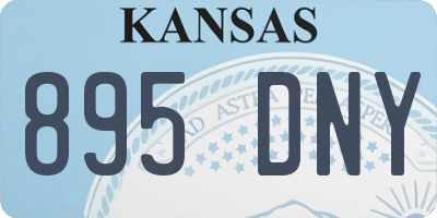 KS license plate 895DNY