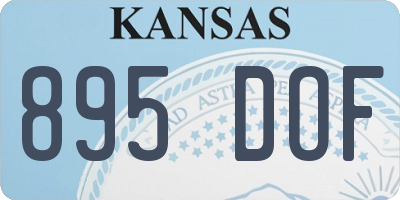 KS license plate 895DOF