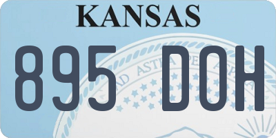 KS license plate 895DOH