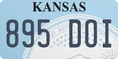 KS license plate 895DOI