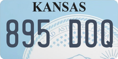KS license plate 895DOQ
