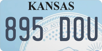 KS license plate 895DOU