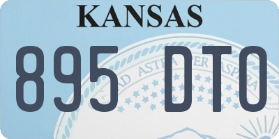 KS license plate 895DTO