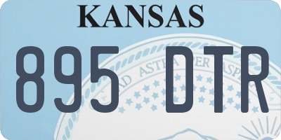 KS license plate 895DTR