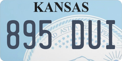 KS license plate 895DUI