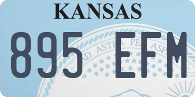 KS license plate 895EFM