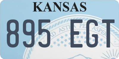 KS license plate 895EGT