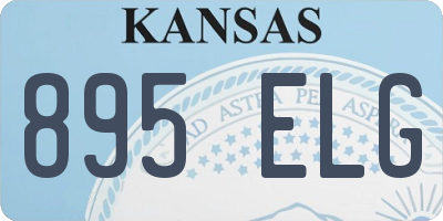 KS license plate 895ELG
