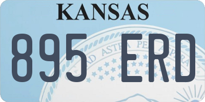 KS license plate 895ERD