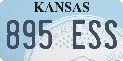 KS license plate 895ESS
