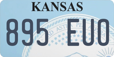 KS license plate 895EUO
