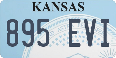 KS license plate 895EVI