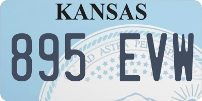 KS license plate 895EVW