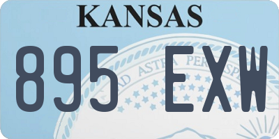 KS license plate 895EXW