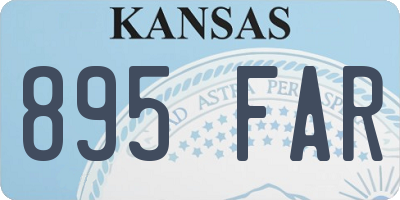 KS license plate 895FAR