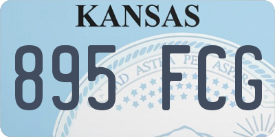 KS license plate 895FCG