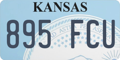 KS license plate 895FCU