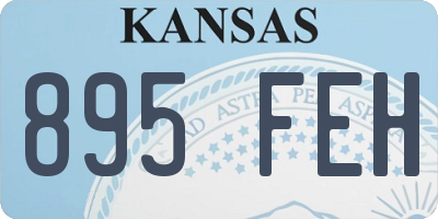 KS license plate 895FEH