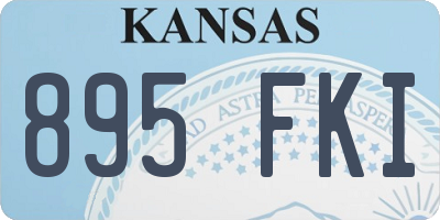 KS license plate 895FKI