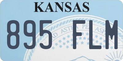KS license plate 895FLM