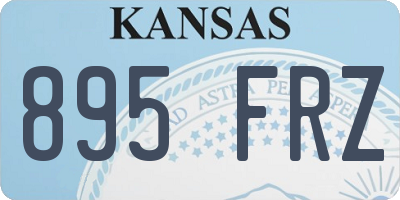 KS license plate 895FRZ