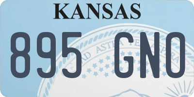 KS license plate 895GNO