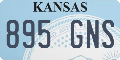 KS license plate 895GNS