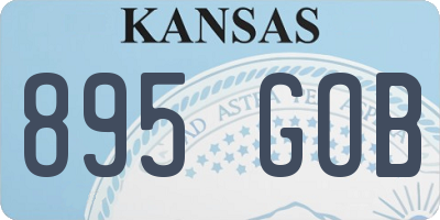 KS license plate 895GOB
