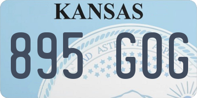 KS license plate 895GOG