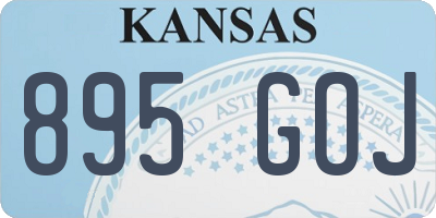 KS license plate 895GOJ