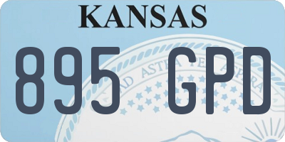 KS license plate 895GPD