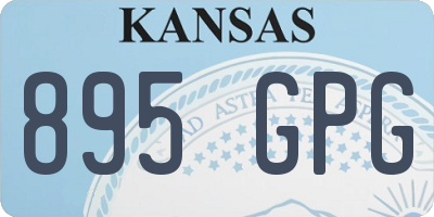 KS license plate 895GPG